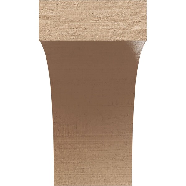 7in. W X 14in. D X 14in. H Series 1 Huntington Rough Cedar Woodgrain TimberThane Corbel, Primed Tan